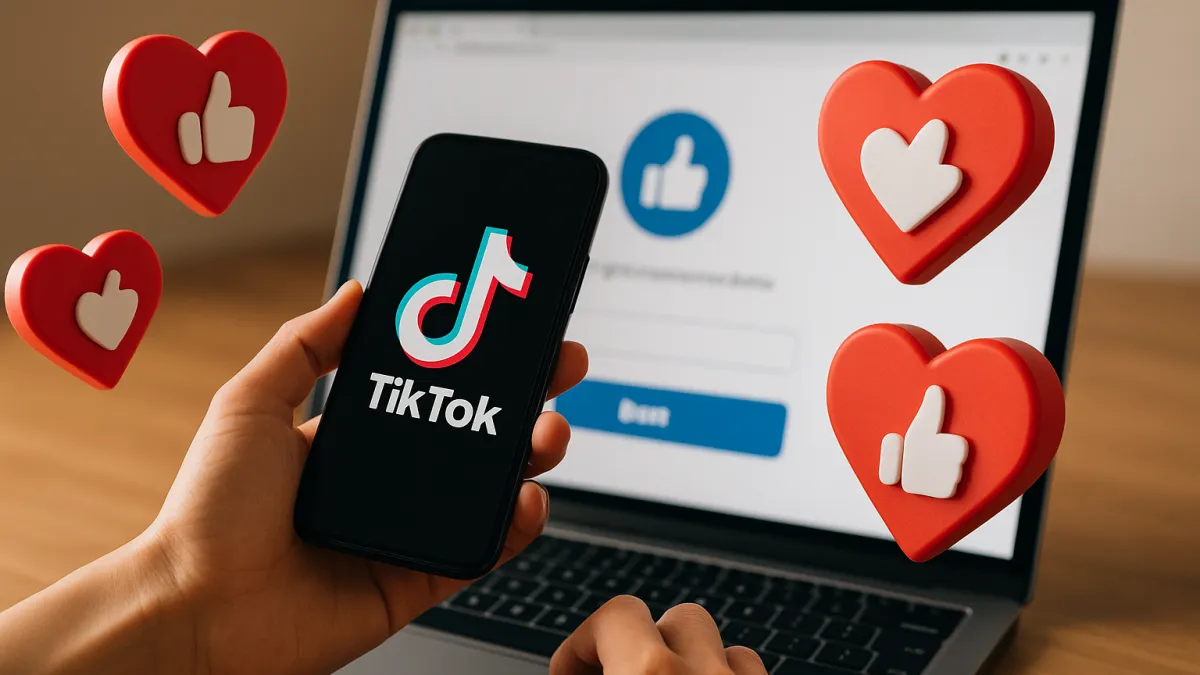 Site para ganhar curtidas no TikTok grátis